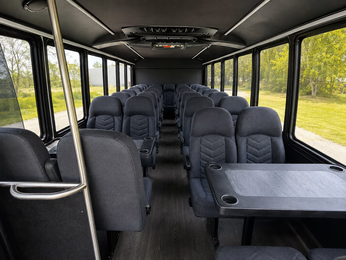 taunton 15 passenger minibus inside