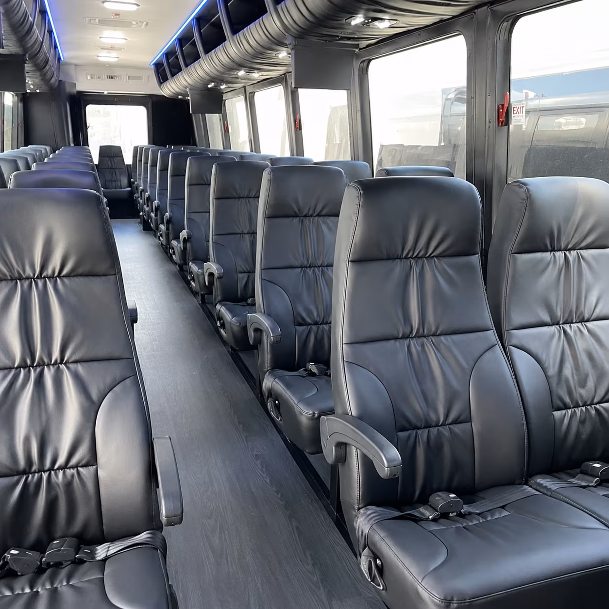 taunton 30 passenger minibus inside