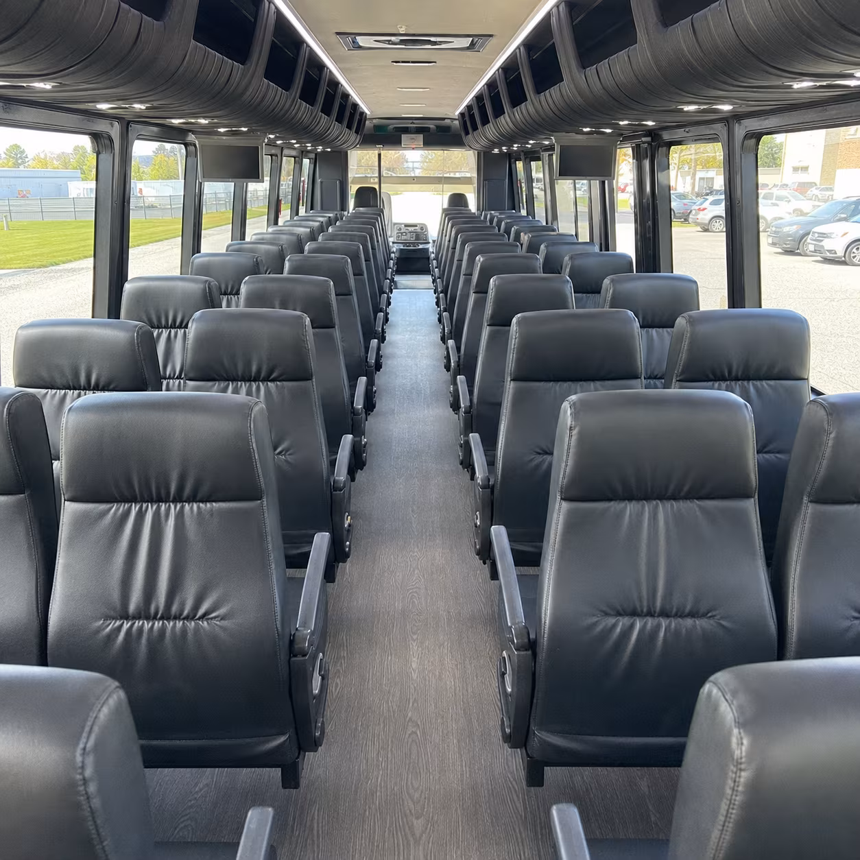 taunton 35 passenger minibus inside