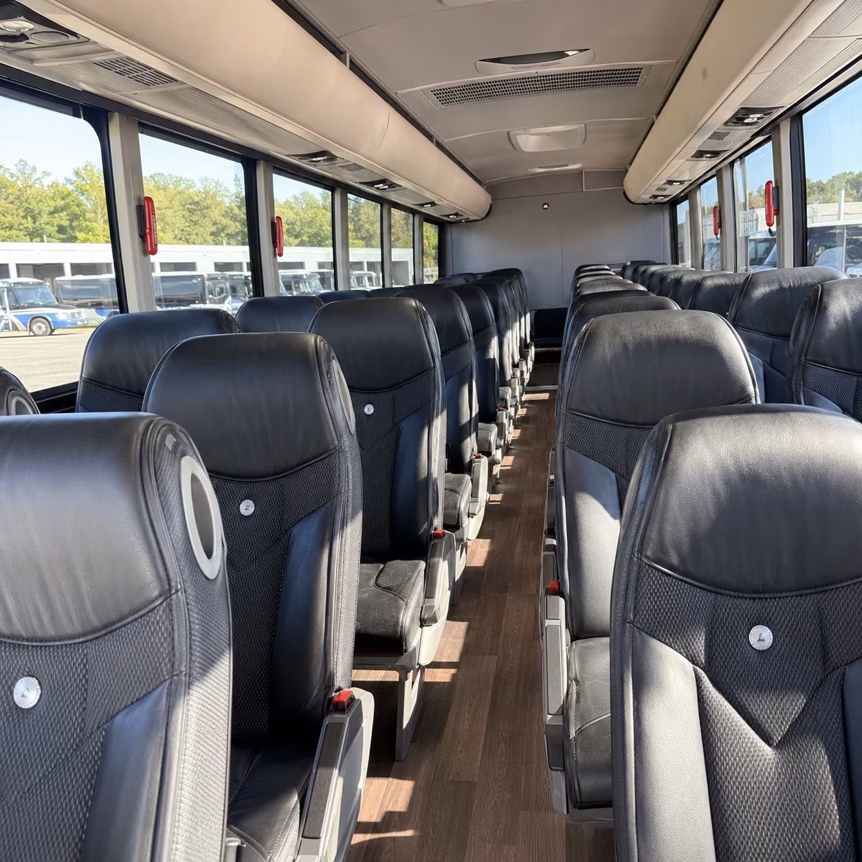 taunton 56 passenger charter bus interior