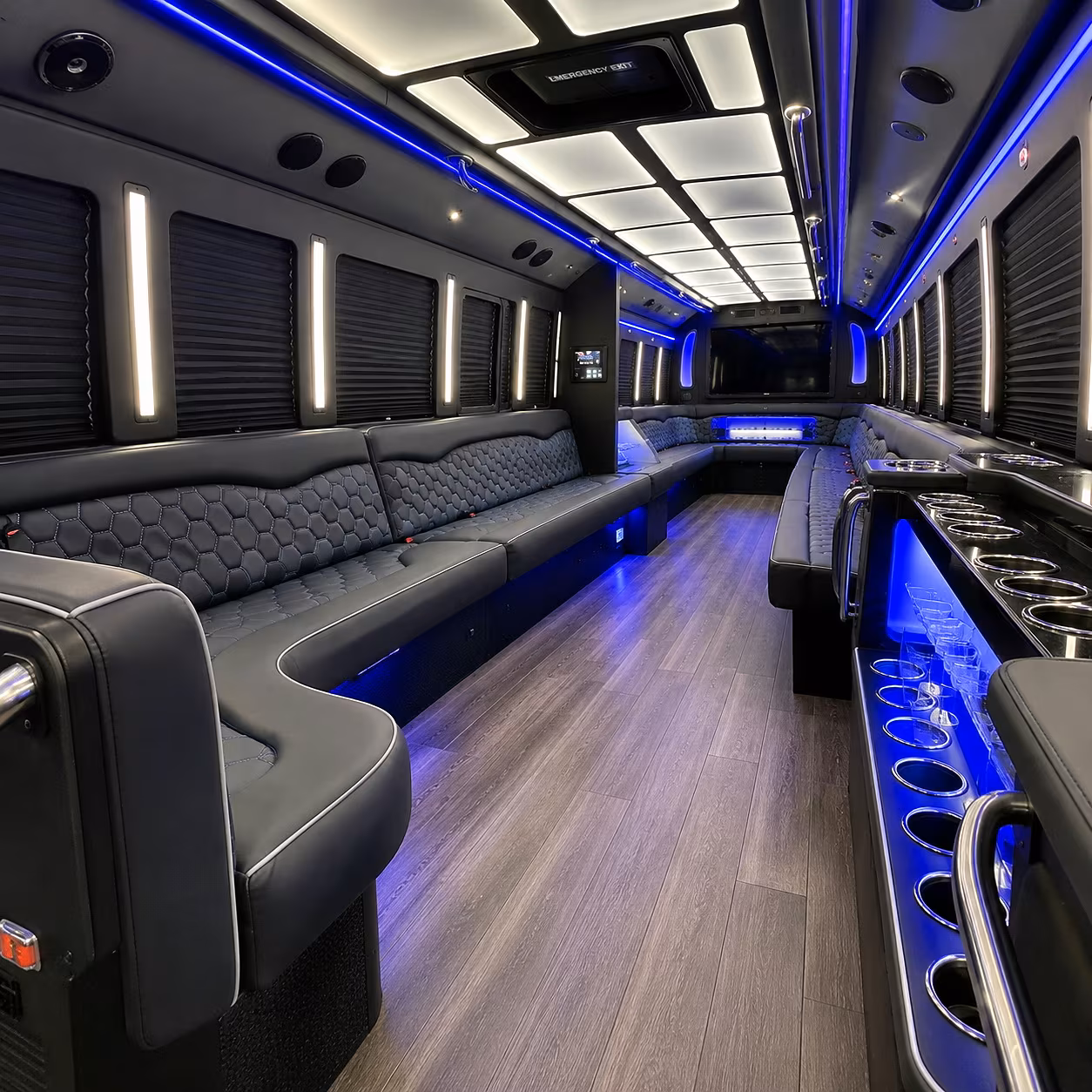 taunton party bus inside